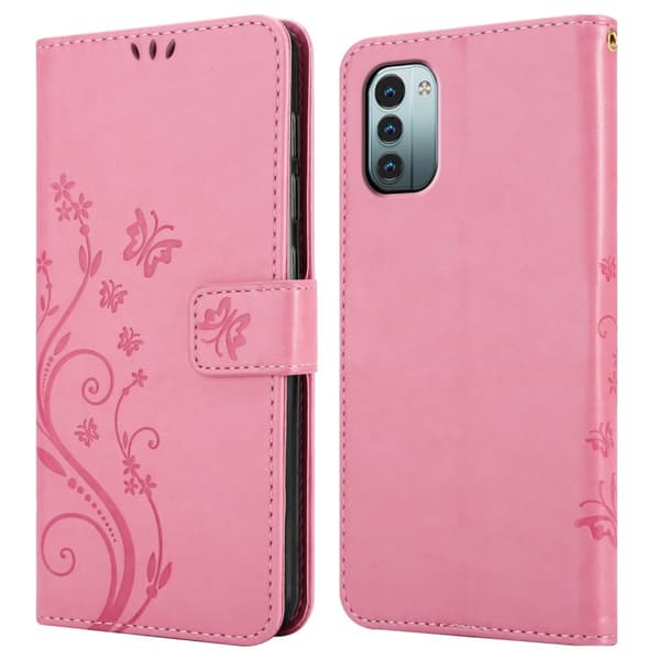 Nokia G11 / G21 Skal Fodral i blomdesign Mobilskydd Case Cover med magnetisk stängning, ståfunktion och kortplatser
