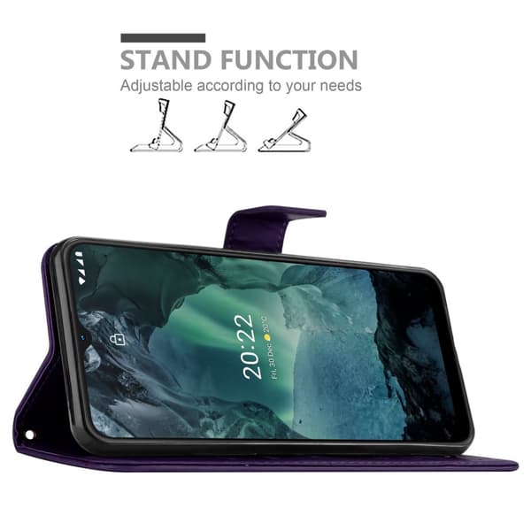 Nokia G11 / G21 Pungetui Cover Blomster ()