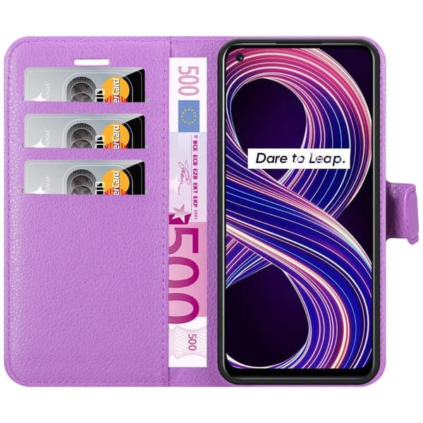 Realme 8 5G / V13 / Q3 / Q3i / Narzo 30 5G Plånboksfodral Fodral Skal Case med magnetisk stängning, ståfunktion och kortplats