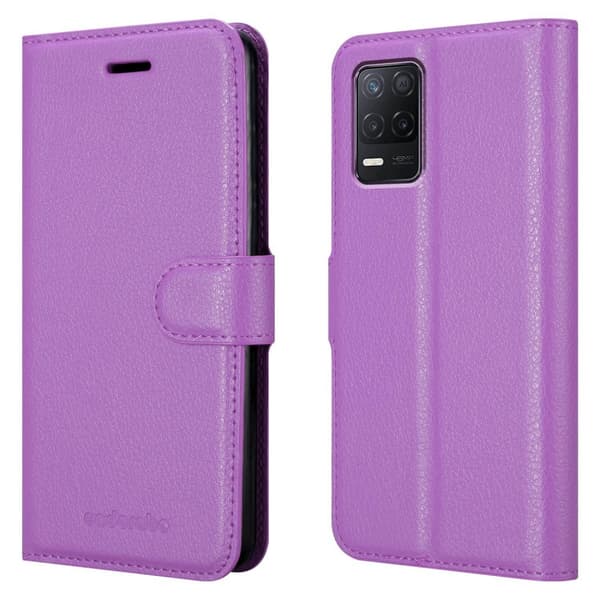 Realme 8 5G / V13 / Q3 / Q3i / Narzo 30 5G Plånboksfodral Fodral Skal Case med magnetisk stängning, ståfunktion och kortplats
