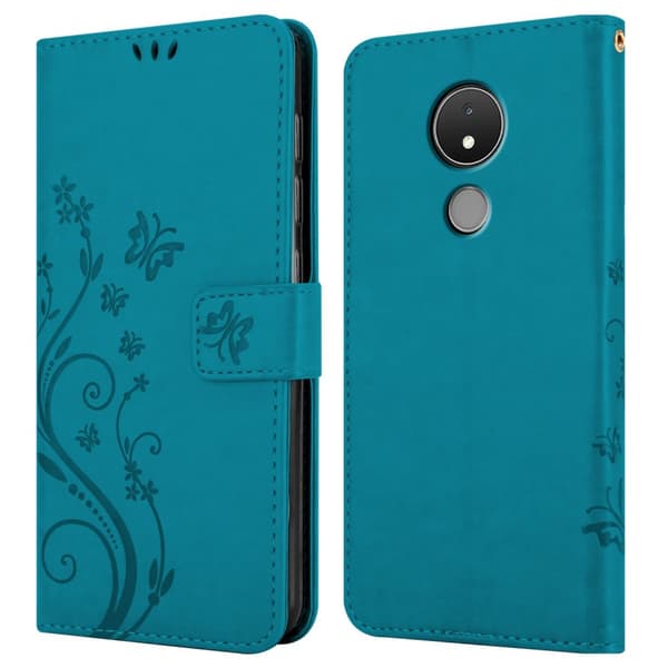Nokia C21 Pungetui Cover Blomster ()