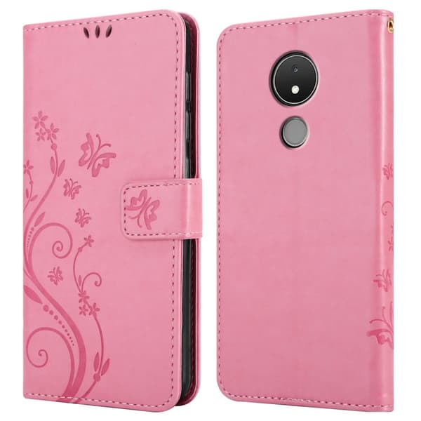 Nokia C21 Pungetui Cover Blomster ()
