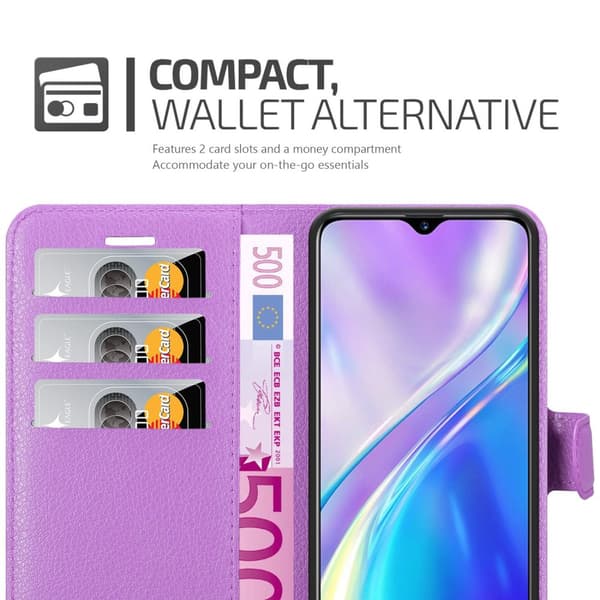 Realme X2 / XT / Oppo K5 Suojakotelo Lompakkokotelo Matkapuhelinkotelo Suojakuori jossa magneettisuljenta, jalusta-toiminto ja korttitasku