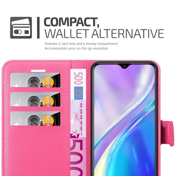 Realme X2 / XT / Oppo K5 Suojakotelo Lompakkokotelo Matkapuhelinkotelo Suojakuori jossa magneettisuljenta, jalusta-toiminto ja korttitasku