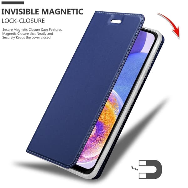 Samsung Galaxy A23 4G / 5G Suojakotelo Suojakuori Lompakkokotelo Matkapuhelinkotelo jossa magneettisuljenta, jalusta-toiminto ja korttitasku