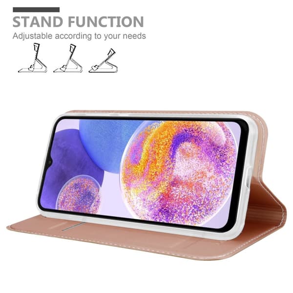 Samsung Galaxy A23 4G / 5G Suojakotelo Suojakuori Lompakkokotelo Matkapuhelinkotelo jossa magneettisuljenta, jalusta-toiminto ja korttitasku