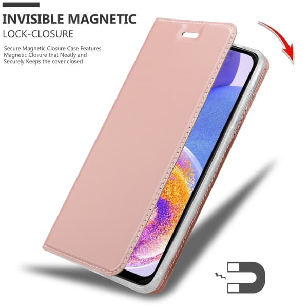 Samsung Galaxy A23 4G / 5G Suojakotelo Suojakuori Lompakkokotelo Matkapuhelinkotelo jossa magneettisuljenta, jalusta-toiminto ja korttitasku