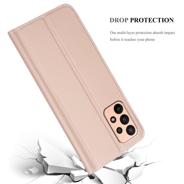 Samsung Galaxy A23 4G / 5G Suojakotelo Suojakuori Lompakkokotelo Matkapuhelinkotelo jossa magneettisuljenta, jalusta-toiminto ja korttitasku
