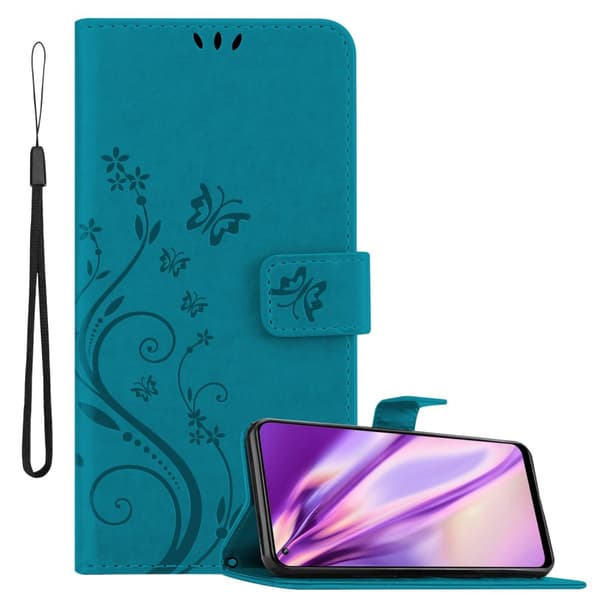 Deksel til Realme 8 4G / 8 PRO Lommebokdeksel i blomster design med magnetisk lukking, stativfunksjon og kortplasser