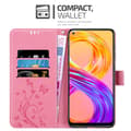 Miniatyrbild 3 av 8: Realme 8 4G / 8 PRO Skal Fodral i blomdesign Mobilskydd Case Cover med magnetisk stängning, ståfunktion och kortplatser