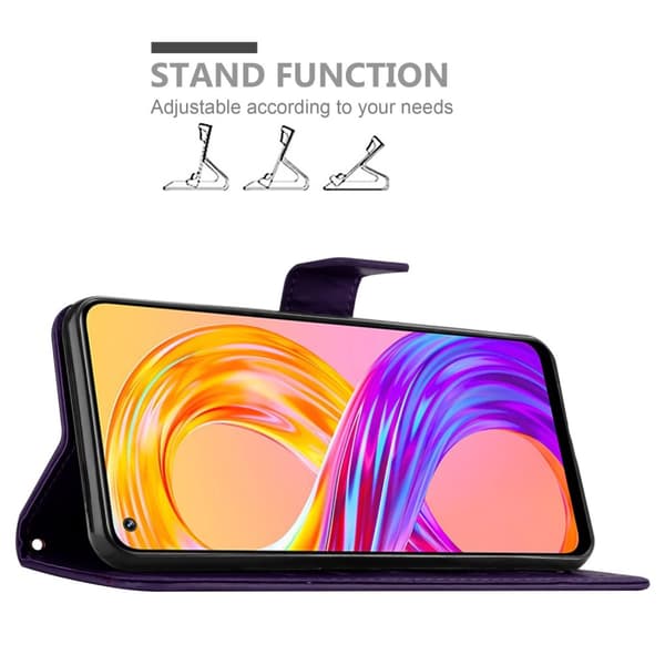 Realme 8 4G / 8 PRO Pungetui Cover Blomster ()