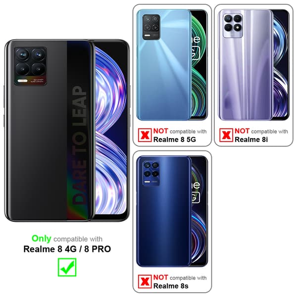 Realme 8 4G / 8 PRO Pungetui Cover Blomster ()