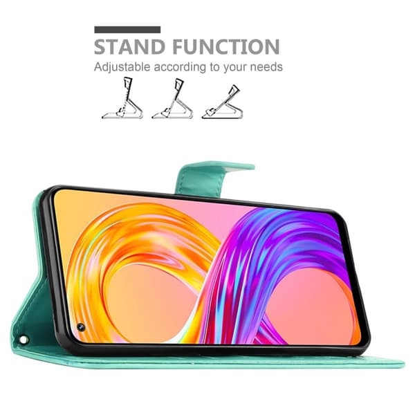Realme 8 4G / 8 PRO Pungetui Cover Blomster ()