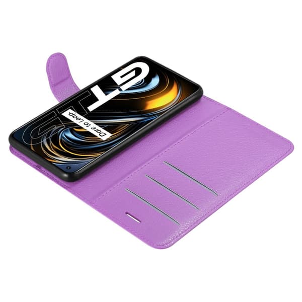 Realme GT / GT Neo 2T / Q3 PRO Suojakotelo Lompakkokotelo Matkapuhelinkotelo Suojakuori jossa magneettisuljenta, jalusta-toiminto ja korttitasku