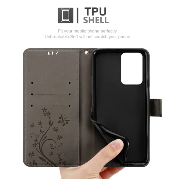 Xiaomi 11T / 11T PRO Suojakotelo Suojakuori Lompakkokotelo Matkapuhelinkotelo Kukat jossa on magneettisuljenta, jalusta-toiminto ja korttipaikat