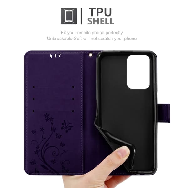 Xiaomi 11T / 11T PRO Suojakotelo Suojakuori Lompakkokotelo Matkapuhelinkotelo Kukat jossa on magneettisuljenta, jalusta-toiminto ja korttipaikat