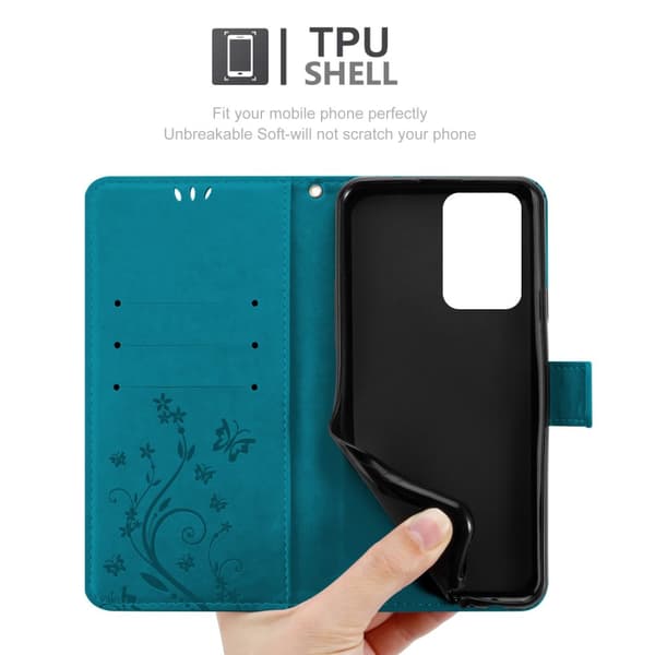 Xiaomi 11T / 11T PRO Suojakotelo Suojakuori Lompakkokotelo Matkapuhelinkotelo Kukat jossa on magneettisuljenta, jalusta-toiminto ja korttipaikat