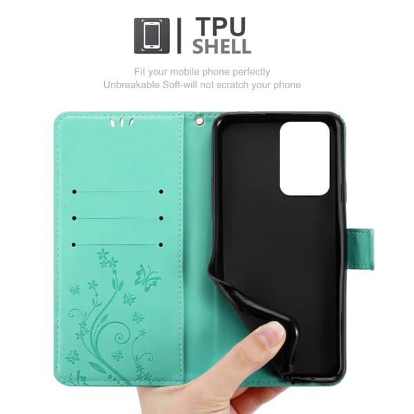 Xiaomi 11T / 11T PRO Skal Fodral i blomdesign Mobilskydd Case Cover med magnetisk stängning, ståfunktion och kortplatser