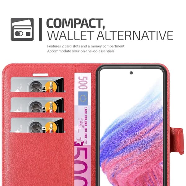 Samsung Galaxy A53 5G Plånboksfodral Fodral Skal Case med magnetisk stängning, ståfunktion och kortplats