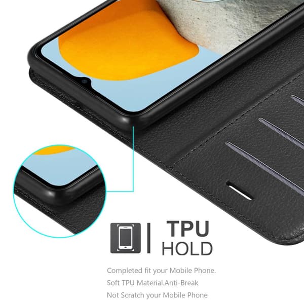 Samsung Galaxy M23 5G Suojakotelo Lompakkokotelo Matkapuhelinkotelo Suojakuori jossa magneettisuljenta, jalusta-toiminto ja korttitasku