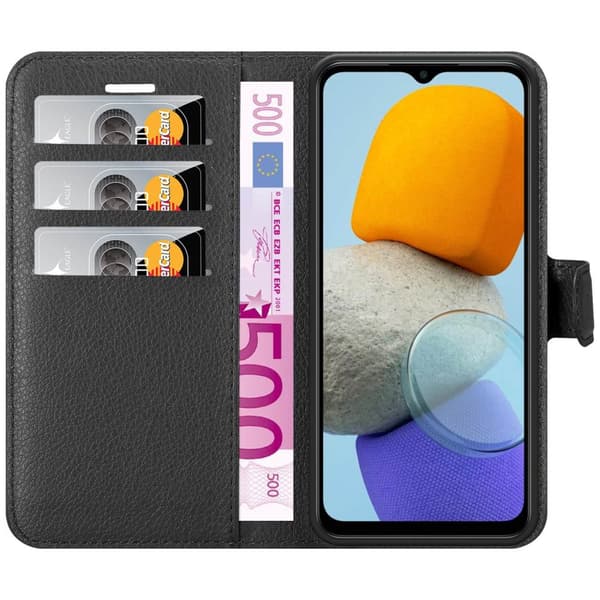 Samsung Galaxy M23 5G Suojakotelo Lompakkokotelo Matkapuhelinkotelo Suojakuori jossa magneettisuljenta, jalusta-toiminto ja korttitasku