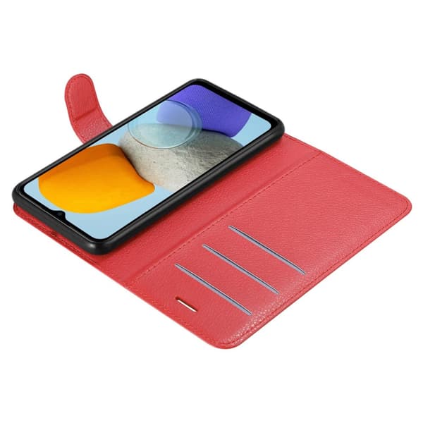 Samsung Galaxy M23 5G Suojakotelo Lompakkokotelo Matkapuhelinkotelo Suojakuori jossa magneettisuljenta, jalusta-toiminto ja korttitasku