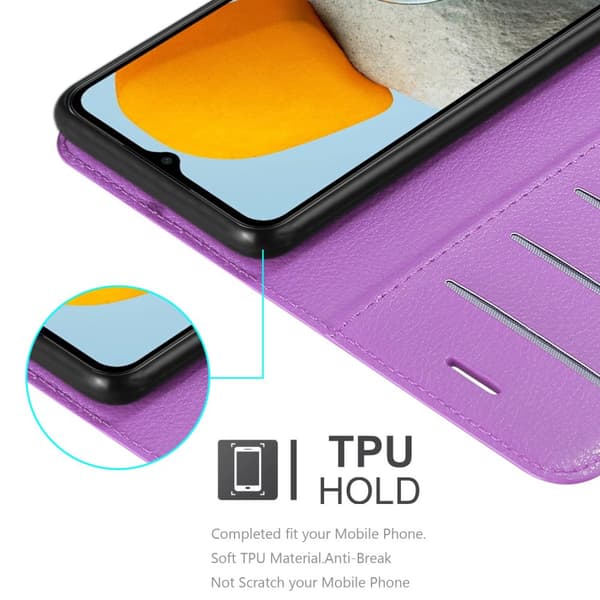 Samsung Galaxy M23 5G Suojakotelo Lompakkokotelo Matkapuhelinkotelo Suojakuori jossa magneettisuljenta, jalusta-toiminto ja korttitasku