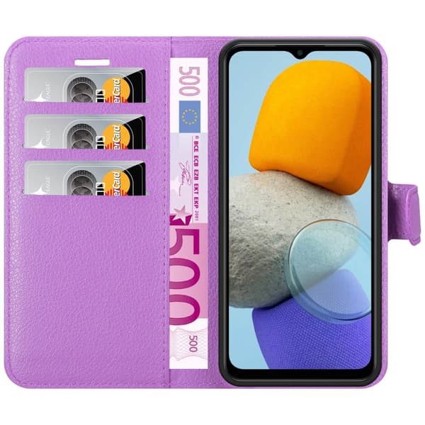 Samsung Galaxy M23 5G Suojakotelo Lompakkokotelo Matkapuhelinkotelo Suojakuori jossa magneettisuljenta, jalusta-toiminto ja korttitasku