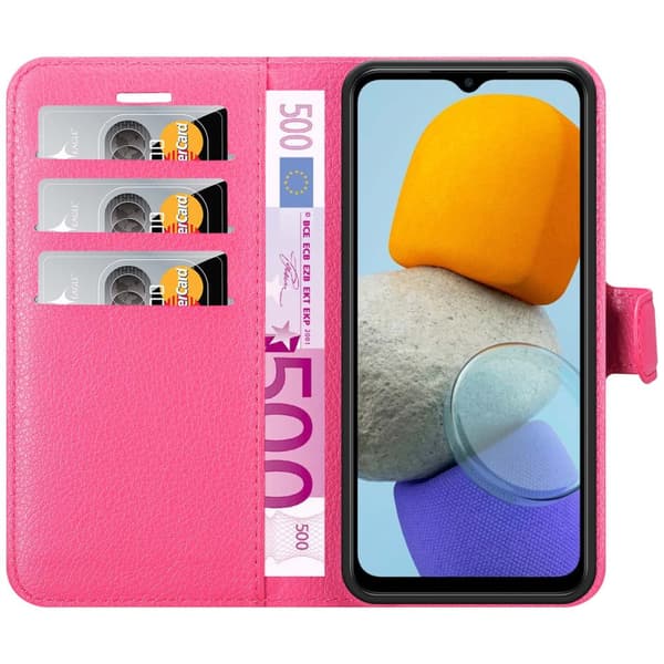 Samsung Galaxy M23 5G Suojakotelo Lompakkokotelo Matkapuhelinkotelo Suojakuori jossa magneettisuljenta, jalusta-toiminto ja korttitasku