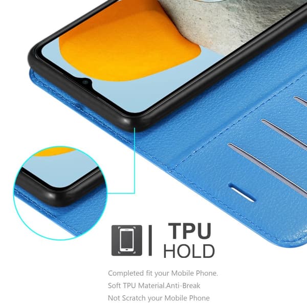Samsung Galaxy M23 5G Suojakotelo Lompakkokotelo Matkapuhelinkotelo Suojakuori jossa magneettisuljenta, jalusta-toiminto ja korttitasku