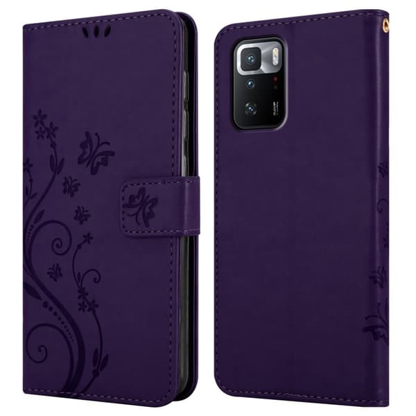 Xiaomi POCO X3 GT Pungetui Cover Blomster ()