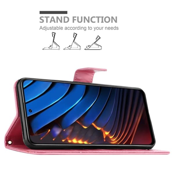 Xiaomi POCO X3 GT Pungetui Cover Blomster ()