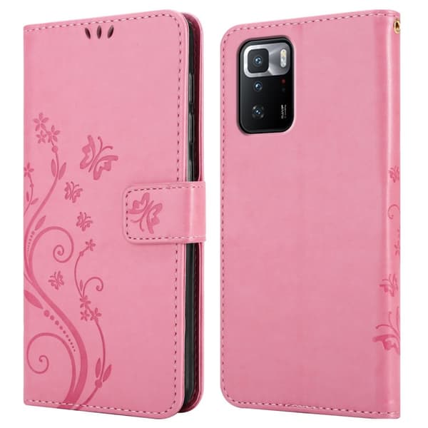 Xiaomi POCO X3 GT Pungetui Cover Blomster ()