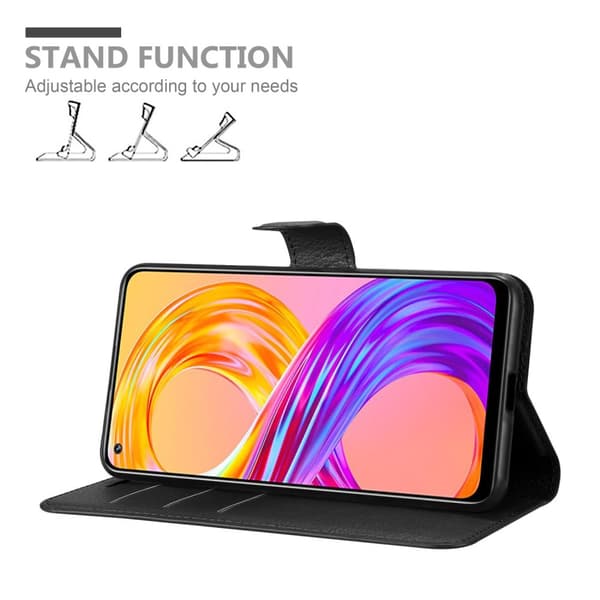 Realme 8 4G / 8 PRO Plånboksfodral Fodral Skal Case med magnetisk stängning, ståfunktion och kortplats