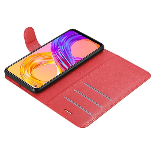 Realme 8 4G / 8 PRO Suojakotelo Lompakkokotelo Matkapuhelinkotelo Suojakuori jossa magneettisuljenta, jalusta-toiminto ja korttitasku