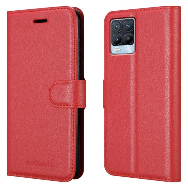 Realme 8 4G / 8 PRO Suojakotelo Lompakkokotelo Matkapuhelinkotelo Suojakuori jossa magneettisuljenta, jalusta-toiminto ja korttitasku
