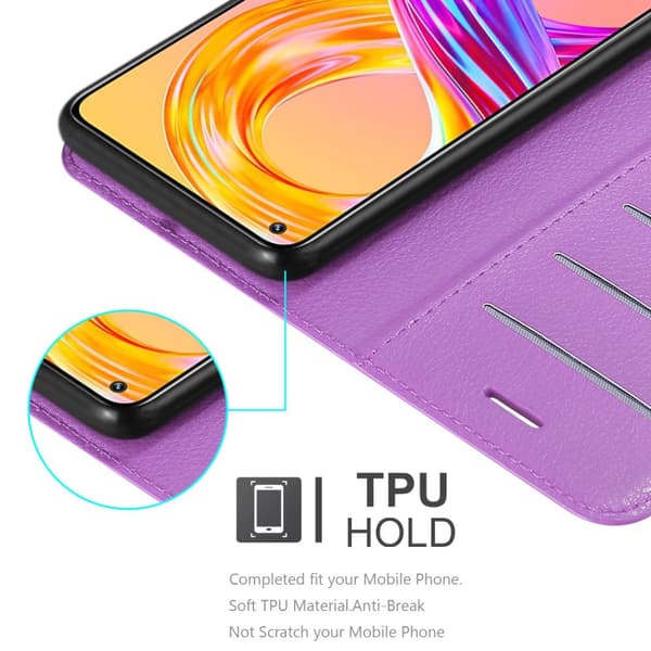 Realme 8 4G / 8 PRO Suojakotelo Lompakkokotelo Matkapuhelinkotelo Suojakuori jossa magneettisuljenta, jalusta-toiminto ja korttitasku