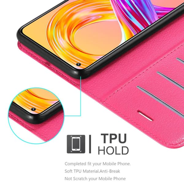 Realme 8 4G / 8 PRO Suojakotelo Lompakkokotelo Matkapuhelinkotelo Suojakuori jossa magneettisuljenta, jalusta-toiminto ja korttitasku