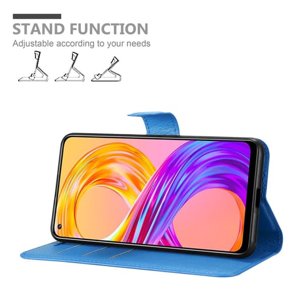 Realme 8 4G / 8 PRO Suojakotelo Lompakkokotelo Matkapuhelinkotelo Suojakuori jossa magneettisuljenta, jalusta-toiminto ja korttitasku