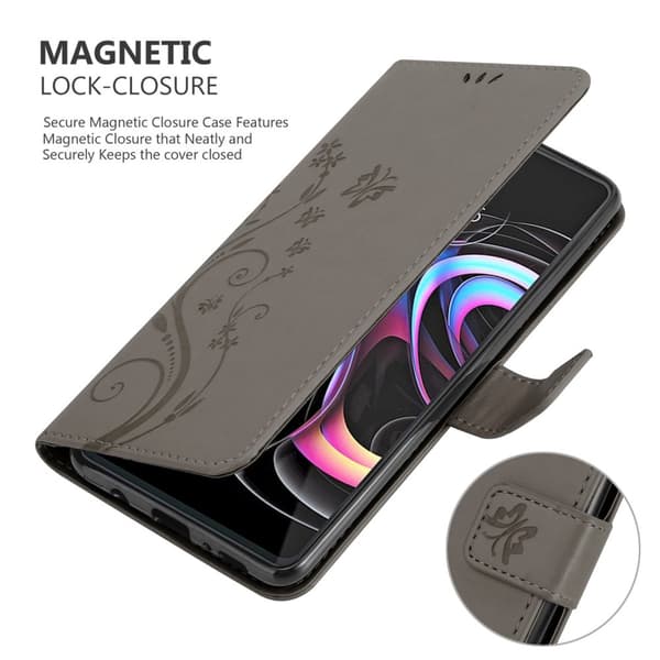 Motorola EDGE 20 PRO / EDGE S PRO Pungetui Cover Blomster ()