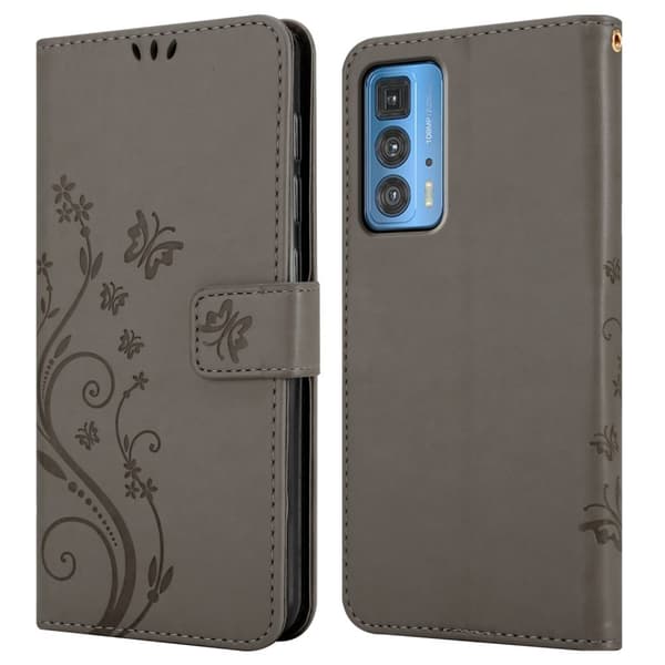 Motorola EDGE 20 PRO / EDGE S PRO Pungetui Cover Blomster ()
