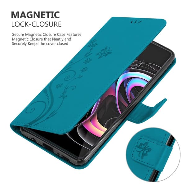 Motorola EDGE 20 PRO / EDGE S PRO Pungetui Cover Blomster ()