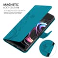 Miniatyrbillede 5 af 8: Motorola EDGE 20 PRO / EDGE S PRO Pungetui Cover Blomster ()