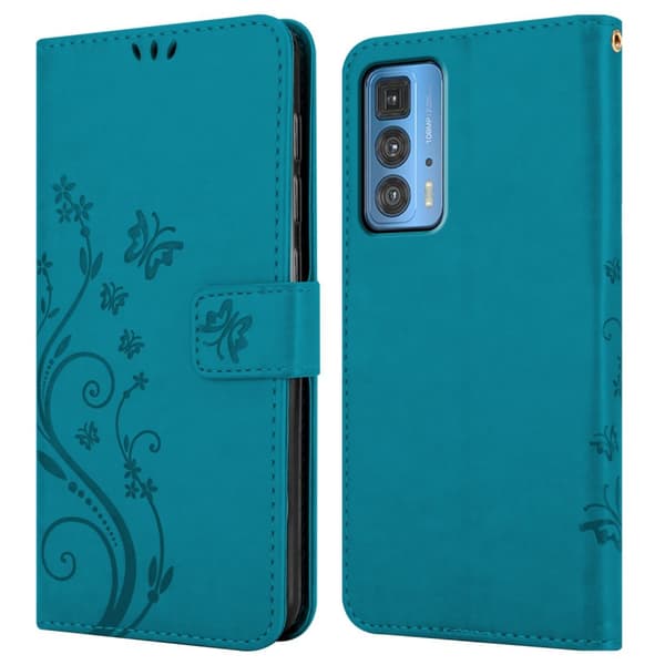 Motorola EDGE 20 PRO / EDGE S PRO Pungetui Cover Blomster ()