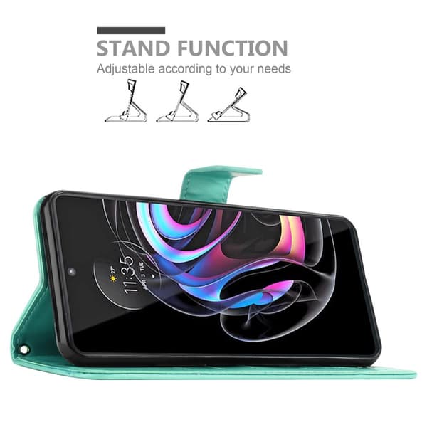 Motorola EDGE 20 PRO / EDGE S PRO Pungetui Cover Blomster ()