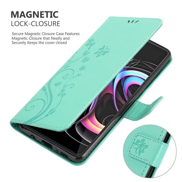 Motorola EDGE 20 PRO / EDGE S PRO Pungetui Cover Blomster ()