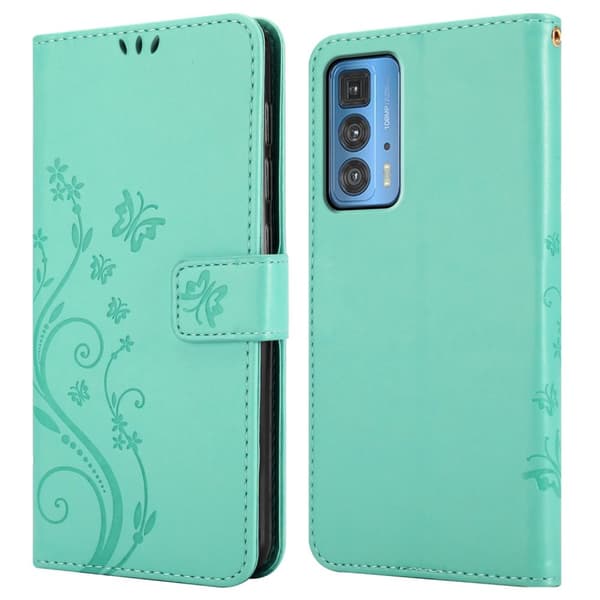 Motorola EDGE 20 PRO / EDGE S PRO Pungetui Cover Blomster ()