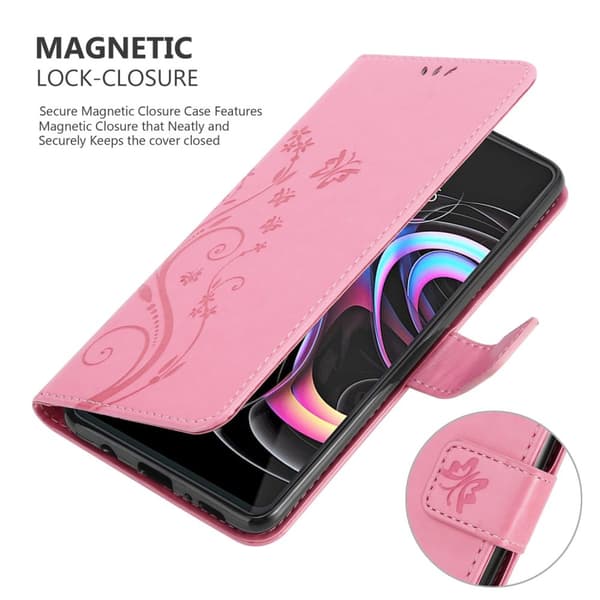 Motorola EDGE 20 PRO / EDGE S PRO Pungetui Cover Blomster ()