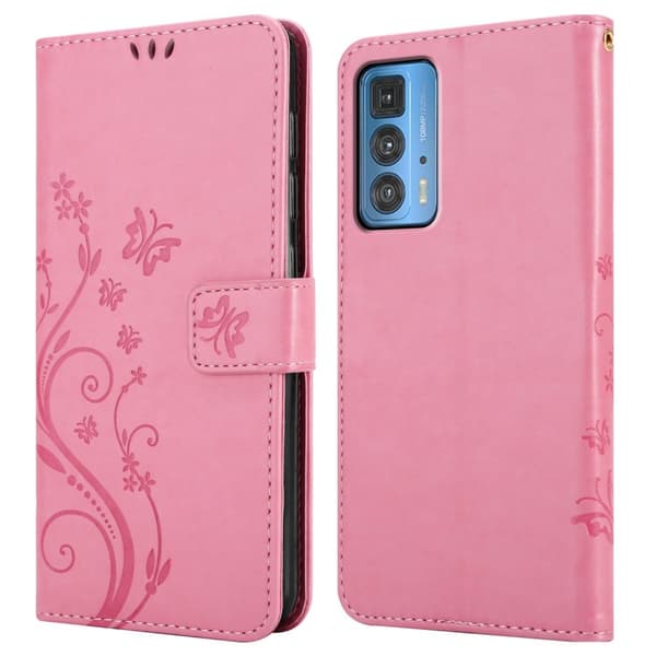 Motorola EDGE 20 PRO / EDGE S PRO Pungetui Cover Blomster ()