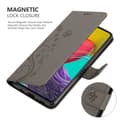 Miniatyrbilde 4 av 7: Deksel til Samsung Galaxy M53 5G Lommebokdeksel i blomster design med magnetisk lukking, stativfunksjon og kortplasser